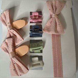 🛍️Any 5 items for $15 🛍️ baby girl pastel clips and headband set 7pcs